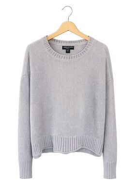 Saks Fifth Avenue Womens Chenile Knit Oversized Sweater XS Lagenlook‎ Baggy Cozy